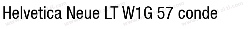 Helvetica Neue LT W1G 57 condensed字体转换